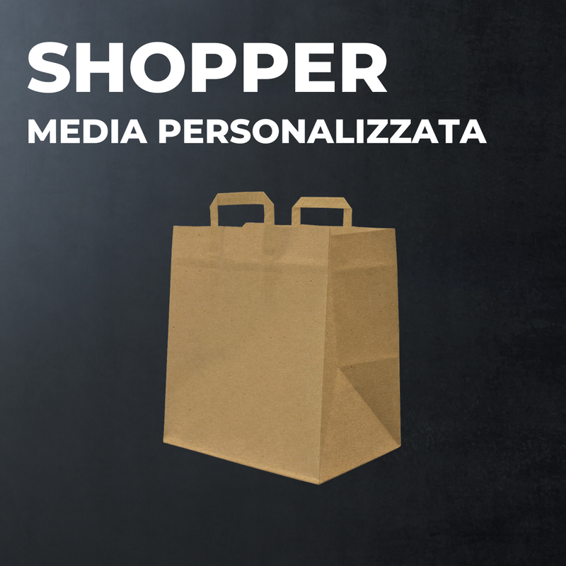 Carica immagine in Galleria, Shopper personalizzata logo Ghost Kitchen e Virtual Brand (150pz)
