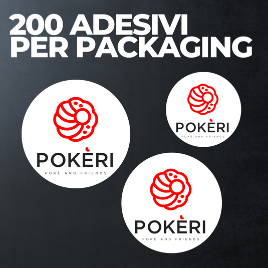 Adesivi per Packaging - Pokèri (200pz)